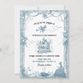 Invitation Château de Toile Halloween Mariage (Devant)