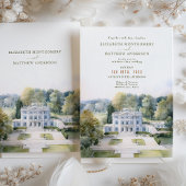 Invitation Château de Tourreau Provence Jardin Mariage