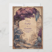 Invitation Château de Twilight Mariage forestier enchanté (Devant)