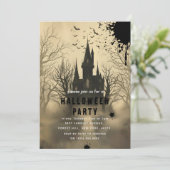 Invitation Château des Fantômes d'Halloween (Debout devant)