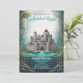 Invitation Château enchanté Sweet 16 (Debout devant)