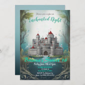 Invitation Château enchanté Sweet 16 (Devant / Derrière)