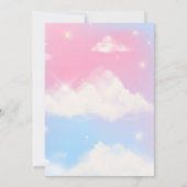 Invitation château fantastique anniversaire conte de fée (Dos)