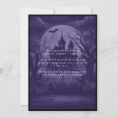 Invitation Château gothique Fête d'Halloween (Dos)
