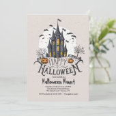 Invitation Château hanté (Debout devant)