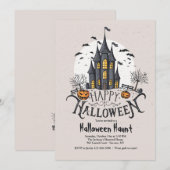 Invitation Château hanté (Devant / Derrière)