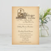 Invitation Château médiéval de Fairytale Une Fois Sur Mariage (Debout devant)