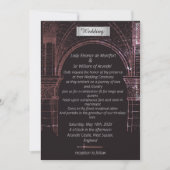 Invitation Château médiéval Faux Parchment Mariage (Devant)