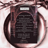 Invitation Château médiéval Faux Parchment Mariage