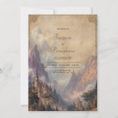 Invitation Château Peaks Mariage forestier enchanté (Devant)