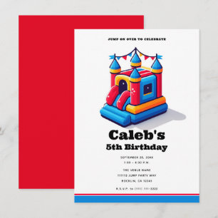 Invitation Château pour enfants Fête Maison gonflable Anniver