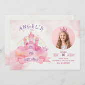 Invitation Château Princess (Devant / Derrière)