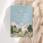 Invitation Château Princess Floral Fairytale Anniversaire