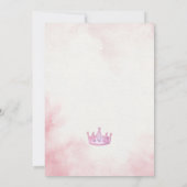 Invitation Château princesse (Dos)