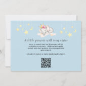 Invitation Château rose de charme Princesse Baby shower fille (Dos)