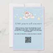Invitation Château rose de charme Princesse Baby shower fille (Dos)