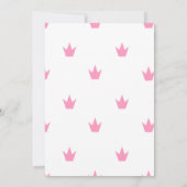 Invitation Château rose sous CloudPrincesse photo d'anniversa (Dos)