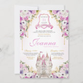 Invitation Château Royal Quinceanera (Devant)
