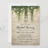 Invitation Château rustique en pierre église mariage douche d (Devant)