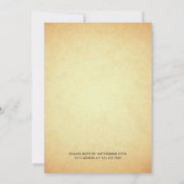 Invitation Château vintage Royal Fairytale Quinceanera (Dos)