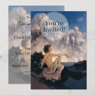 Invitation Châteaux en Espagne de Maxfield Parrish 1904 Fanta