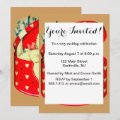 Invitation Chaton blanc vintage de la Saint-Valentin dans une (Devant / Derrière)