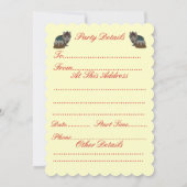 Invitation chaton gris mignon vêtu pour noël (Dos)