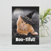 Invitation Chaton sorcier glamour (Debout devant)