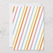 Invitation Chatons de Fête Colorés Ballons Anniversaire (Dos)