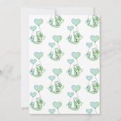 Invitation Chatons Et Ballons De Baby shower Illustrés (Dos)