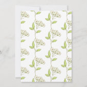 Invitation Chatons et fleurs de printemps | Baby shower fille (Dos)