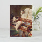 Invitation Chatons et piano (Debout devant)