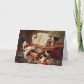 Invitation Chatons et piano (Dos)