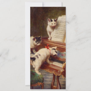Invitation Chatons et piano