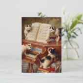 Invitation Chatons et piano (Debout devant)
