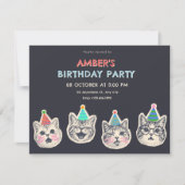 Invitation Chats cool (Devant)
