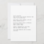 Invitation Chats cool à Paris (Dos)