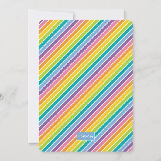 Invitation CHATS D'ANNIVERSAIRE par Sandra Boynton (Dos)