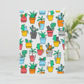 Invitation Chats dans les pots à fleurs (Debout devant)