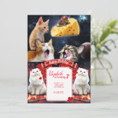 Invitation Chats et souris (Debout devant)