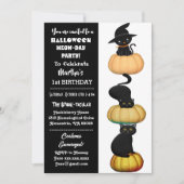 Invitation Chats noirs citrouilles Spooktacular Halloween Ann (Devant)