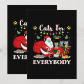 Invitation Chats Tous Noël (Devant / Derrière)