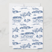 Invitation Chattanooga Toile Navy et Blanc (Dos)