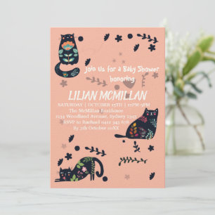 INVITATION CHATTE-MOI SI VOUS CHATTEZ L'INVITATION AMUSANTE