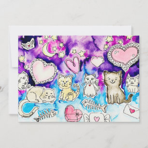 Invitation Chatte Valentine