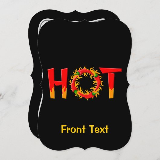 INVITATION CHAUD (Devant / Derrière)