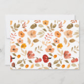 Invitation Chaud Boho tomber Petit Citrouille photo d'origine (Dos)