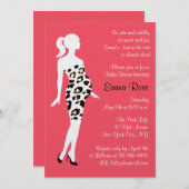 Invitation Chaud maman !Invitation Baby shower (Devant / Derrière)