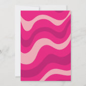 Invitation Chaud rose Dernier Ride Disco Cowgirl Bachelorette (Dos)