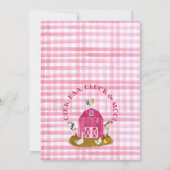 Invitation Chaud Rose Farm Scène Folithe Anniversaire Invitat (Dos)